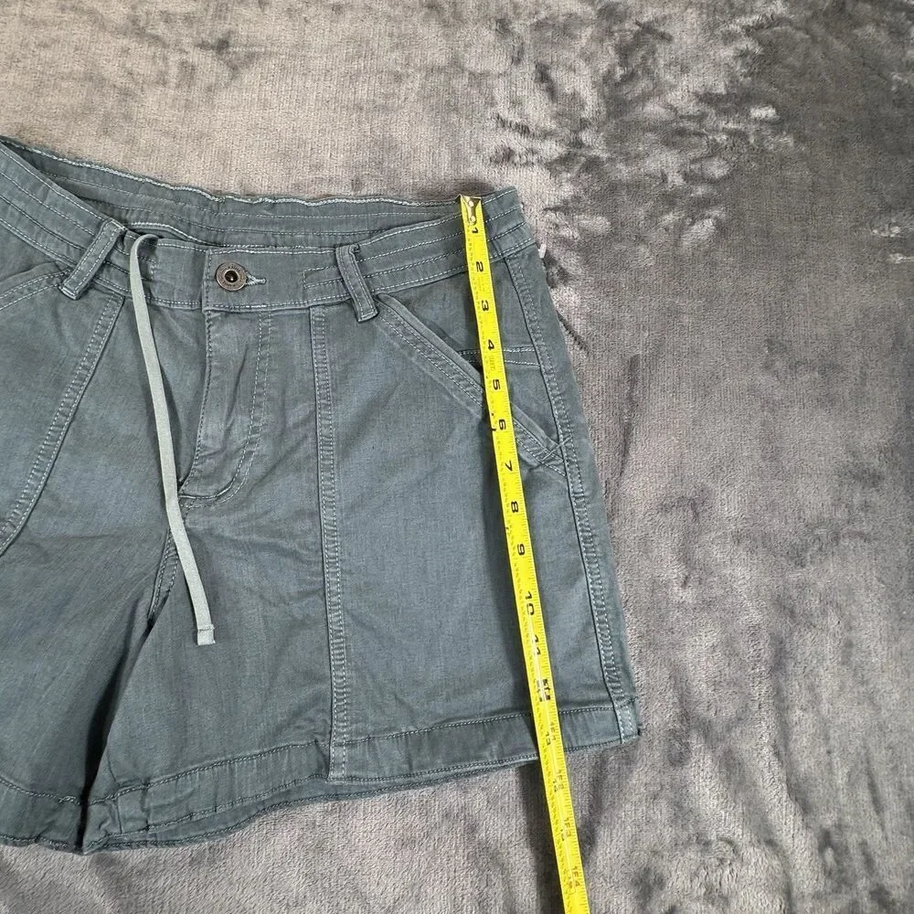 KUHL Sz 8 Kultivatr Shorts Womens Muted Teal Gray 4